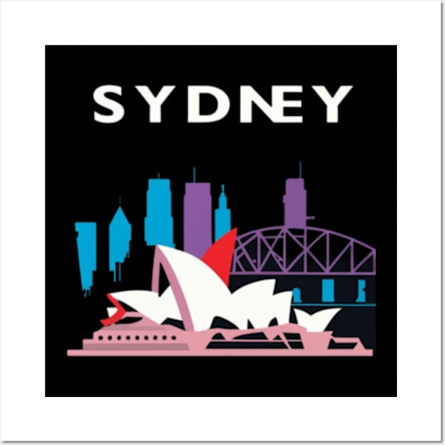 Sydney Wall Art by TshirtMA